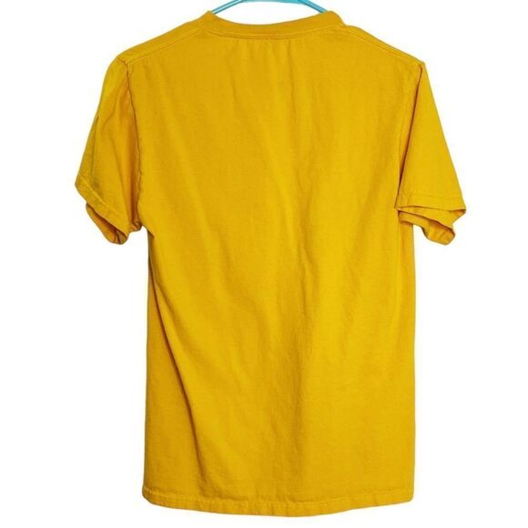 C Port and Company Short Sleeve Graphic Tee Yellow and Red Small - Picture 2 of 5